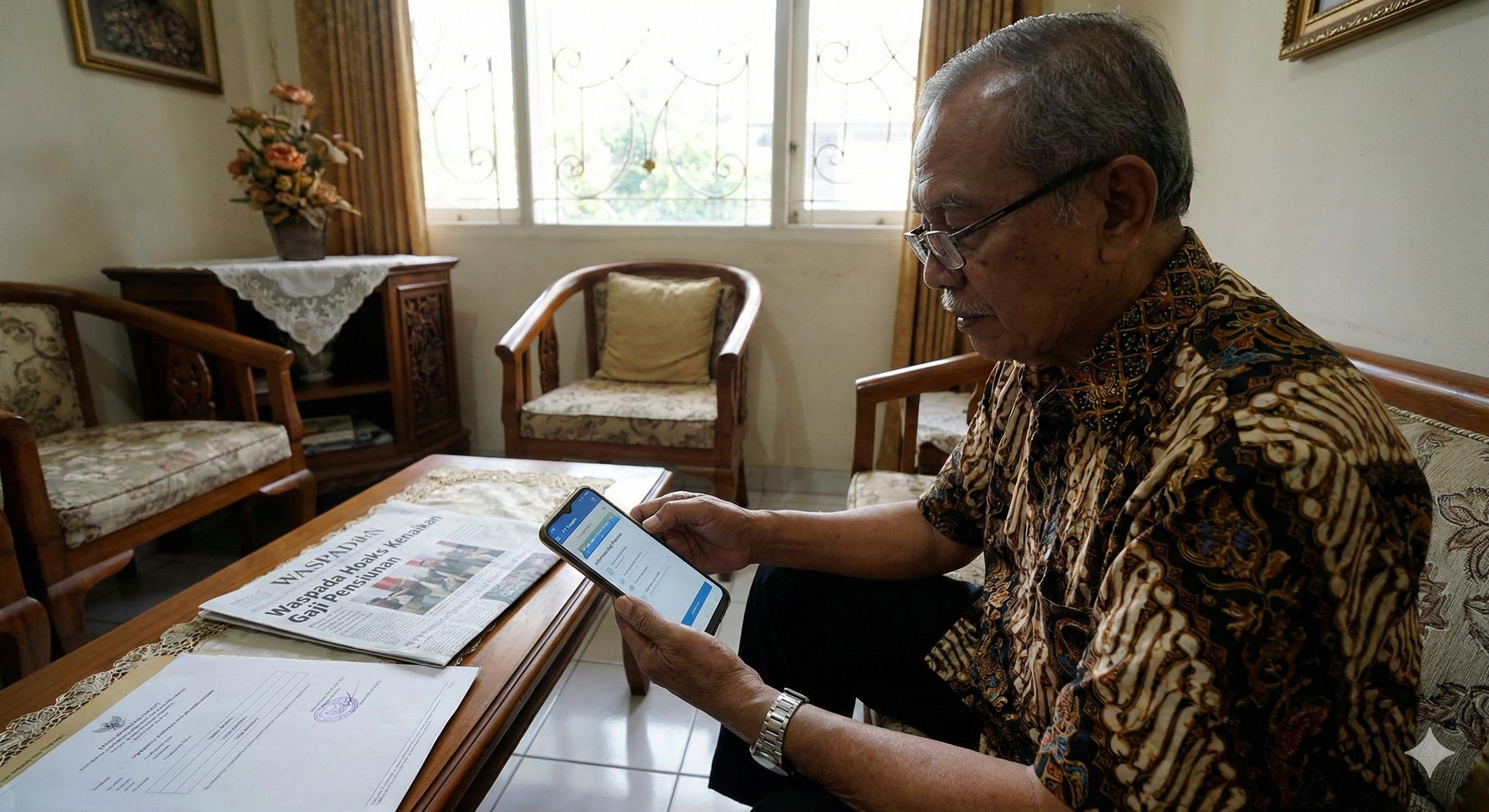 Cek fakta gaji pensiunan PNS Oktober 2025. PT Taspen bantah tegas isu kenaikan 12 persen dan pesangon.