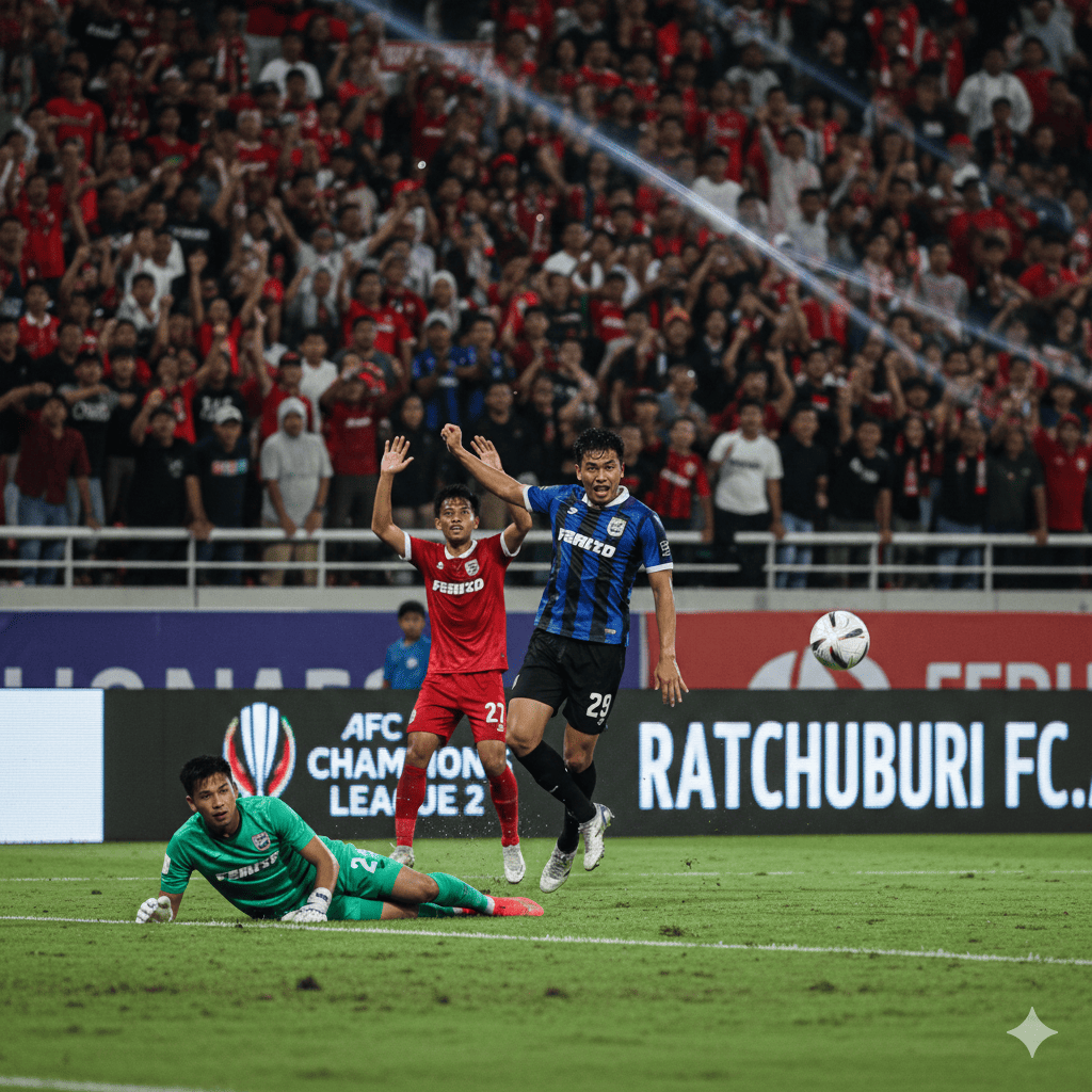 Persib Bandung takluk 0-3 dari Ratchaburi FC di AFC Champions League 2. Simak ulasan kekalahan Maung Bandung dan peluang di leg kedua nanti!