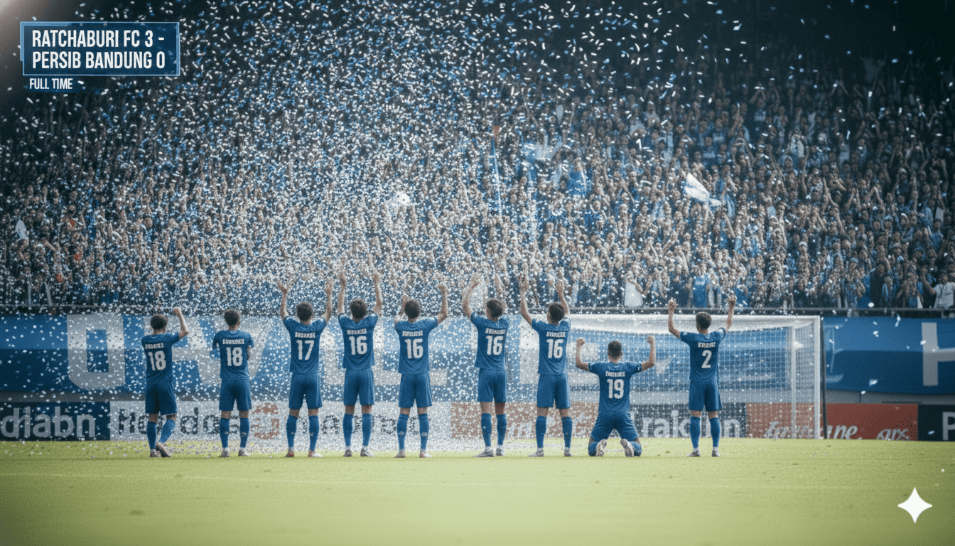 Mimpi buruk di Thailand! Inilah hasil Persib Bandung terbaru lawan Ratchaburi. Mampukah Maung Bandung cetak 4 gol di leg kedua nanti?