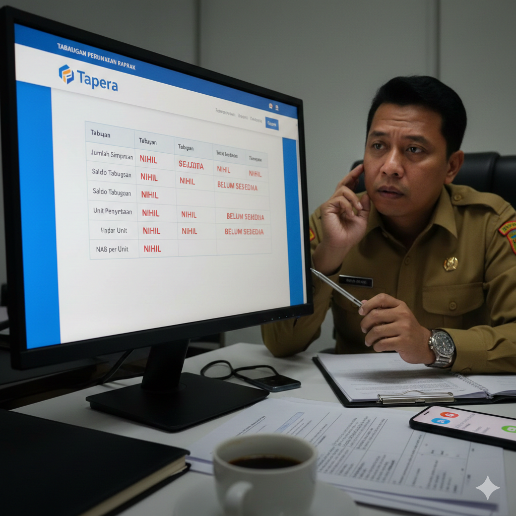 Bingung saldo Tapera nihil di website? Simak penyebab teknis, proses sinkronisasi data PNS, dan cara cek saldo tabungan agar tidak salah paham!