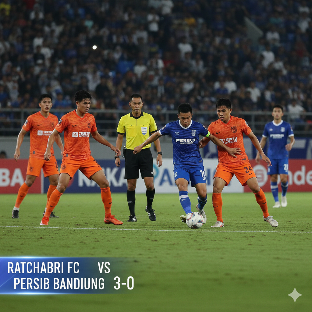 Update hasil Persib Bandung: Pangeran Biru tumbang di Thailand akibat gol cepat dan serangan balik. Mampukah Maung Bandung membalikkan agregat di leg kedua?