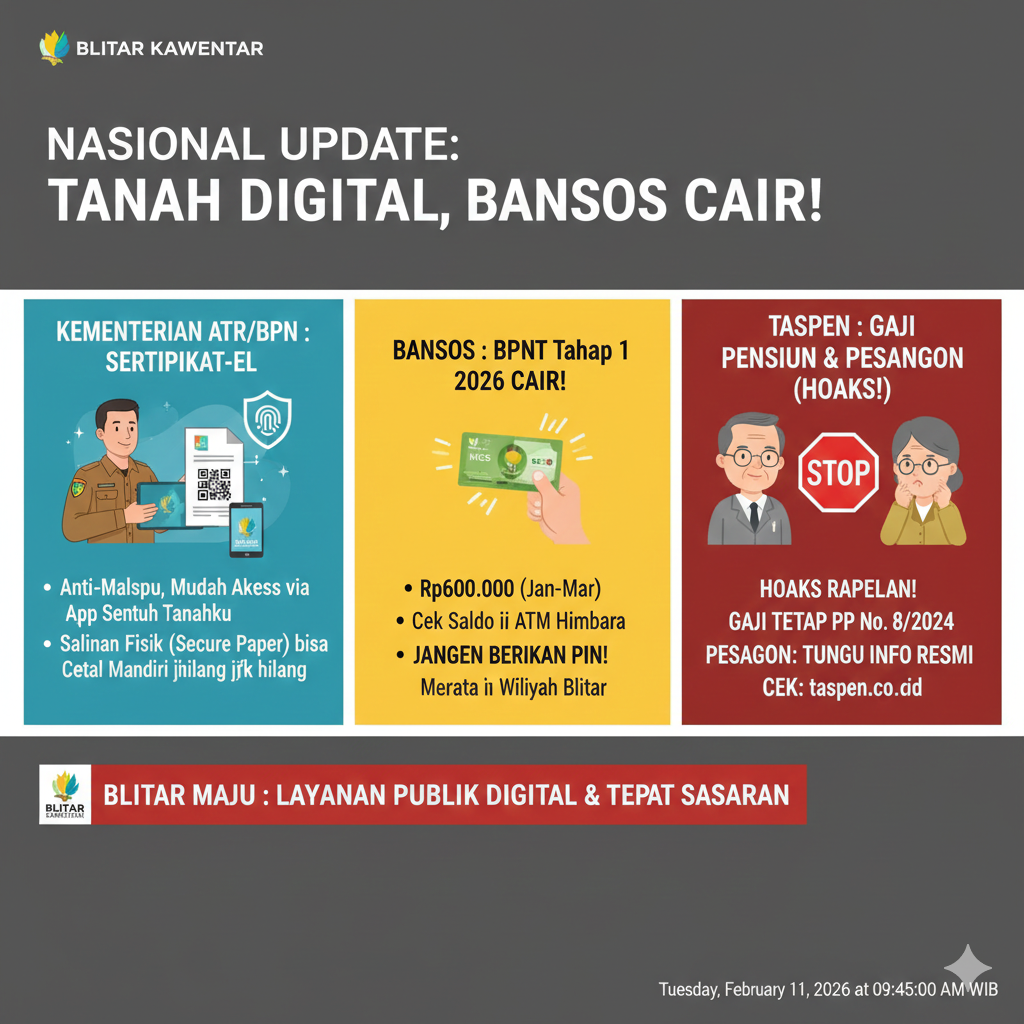 Pahami bentuk sertipikat tanah elektronik dalam file PDF dan cara aksesnya di Sentuh Tanahku. Simak juga update BPNT Tahap 1 cair Rp600 ribu hari ini.