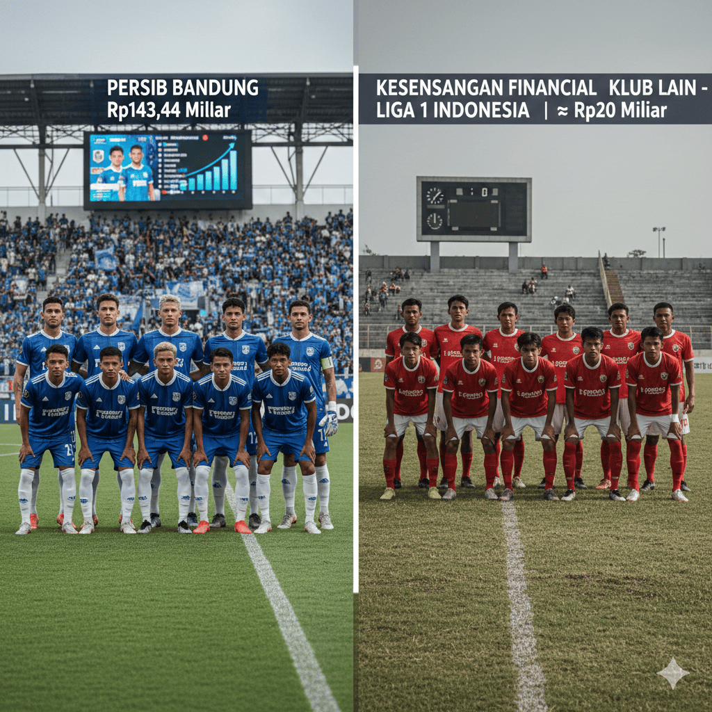 Cek daftar 5 klub termahal Liga 1 Indonesia 2026! Persib Bandung pimpin valuasi fantastis usai bursa transfer Januari resmi ditutup. Klik!