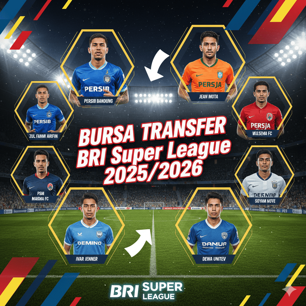 Cek update transfer pemain resmi BRI Super League 2025/2026: Persib gaet Sergio Castel, Persija rekrut Jean Mota, dan Ivar Jenner ke Dewa!