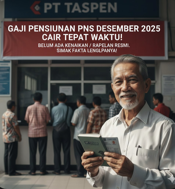 Gaji pensiunan PNS Desember 2025 segera cair tepat waktu! PT Taspen tegaskan belum ada kenaikan dan rapelan resmi. Simak fakta lengkapnya!