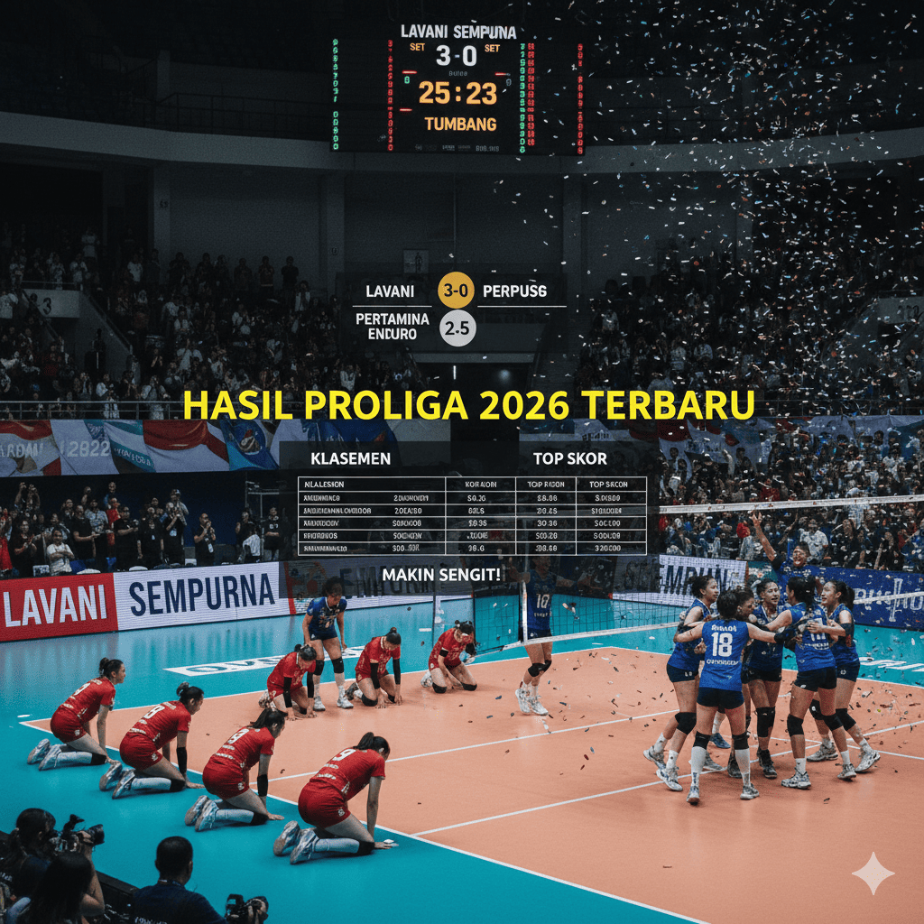 Hasil Proliga 2026 Terbaru: Lavani Sempurna, Pertamina Enduro Tumbang, Klasemen dan Top Skor Makin Sengit!