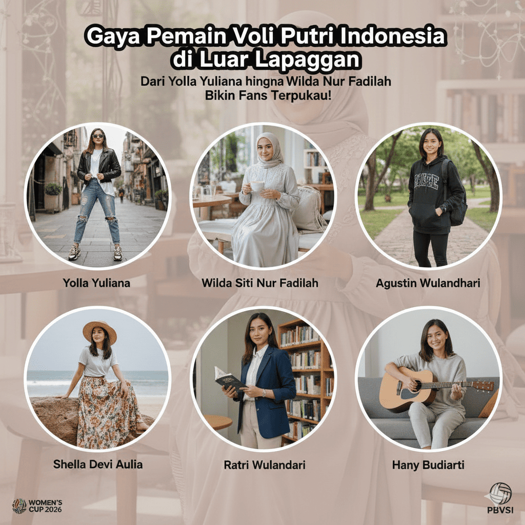 Gaya Pemain Voli Putri Indonesia di Luar Lapangan, dari Yolla Yuliana hingga Wilda Siti Nur Fadilah Bikin Fans Terpukau!