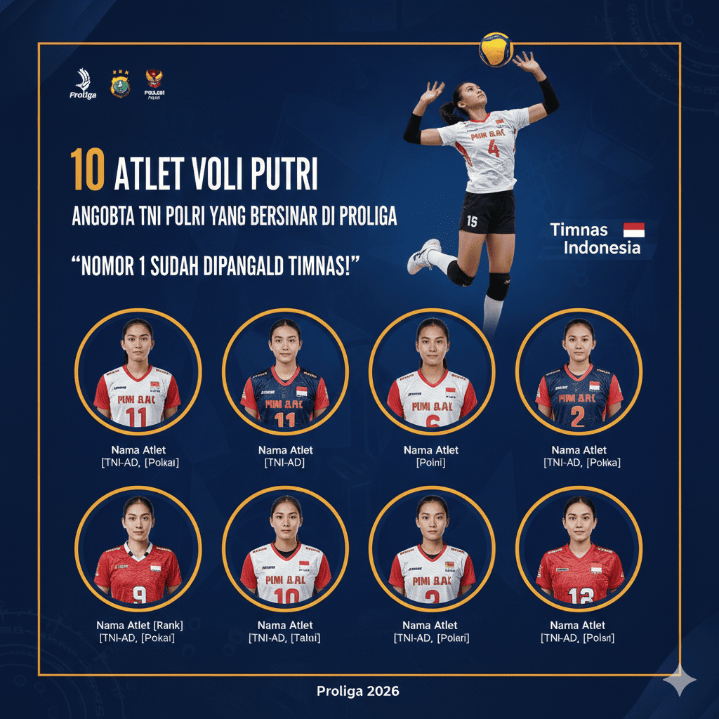 10 Atlet Voli Putri Anggota TNI Polri yang Bersinar di Proliga, Nomor 1 Sudah Dipanggil Timna