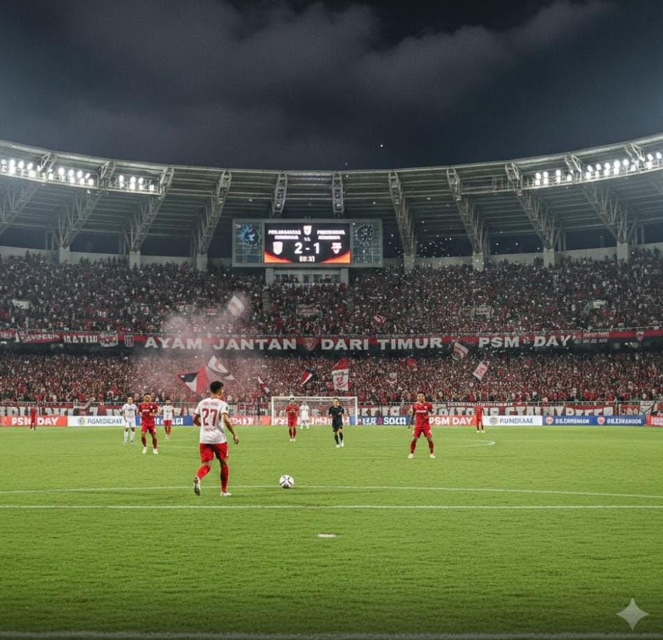 PSM Makassar vs Dewa United berakhir 0-2 lewat gol Vico dan Alex Martins yang membawa tim tamu meraih kemenangan penting.