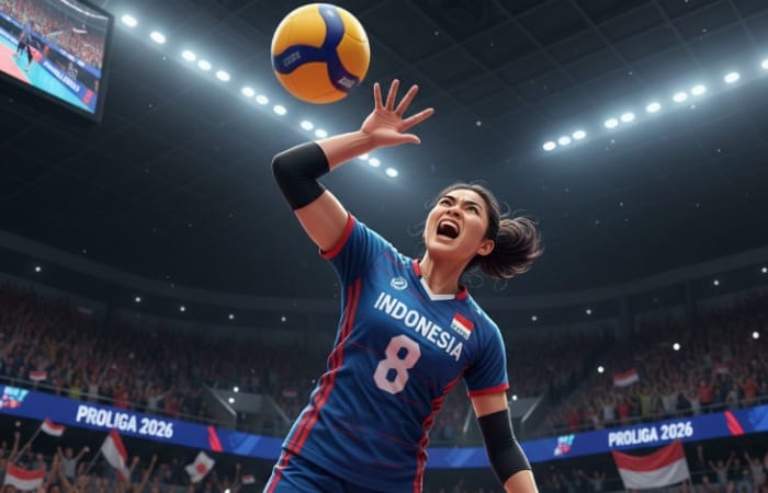 Megawati Hangestri bersinar di Proliga 2026, masuk persaingan top skor dan kembali dikaitkan dengan Liga Voli Korea.