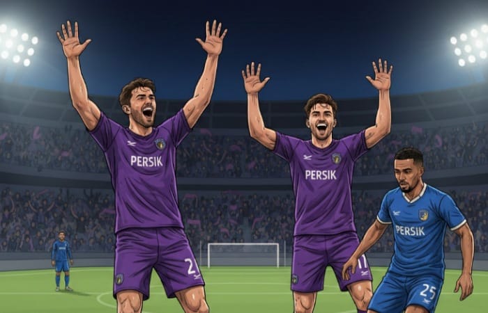 Hasil Persik Kediri vs PSIM Jogja 2-2, Toral dan Ezra Walian cetak gol, Ezekiel Vidal borong dua gol dramatis di Gresik.