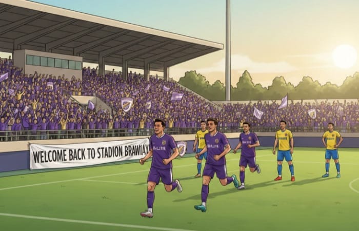 Persik Kediri kembali ke Stadion Brawijaya saat lawan Bhayangkara Presisi Lampung FC, polisi beri lampu hijau.