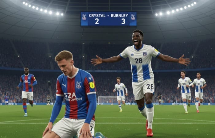 Hasil Crystal Palace vs Burnley 2-3, The Clarets comeback dramatis usai tertinggal dua gol lewat aksi Anthony dan Humphreys.