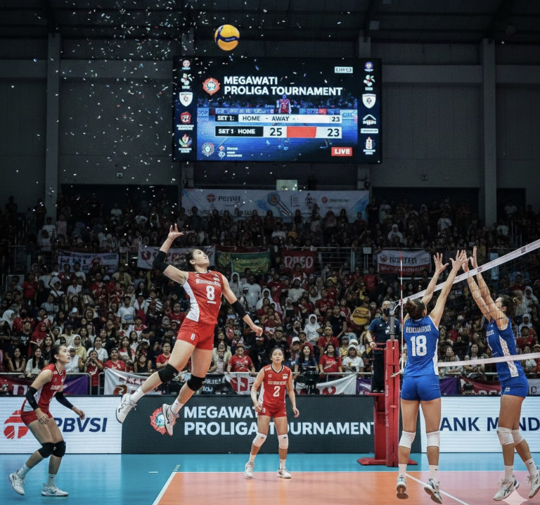Intip Jadwal Voli Putri Proliga 2026 Putaran 2! Cek update klasemen, top skor Megawati Hangestri, dan jam tayang live Moji TV di sini.