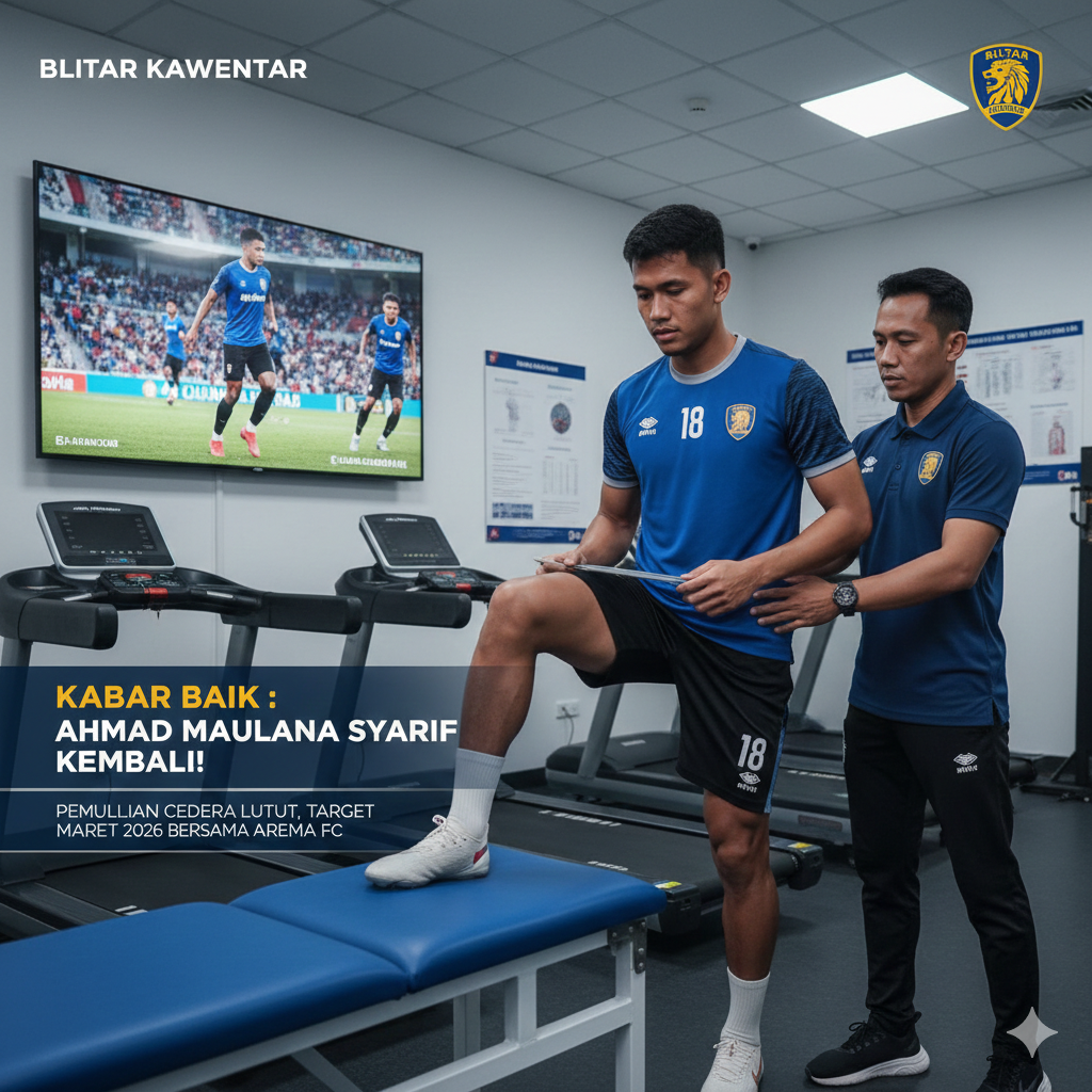 Ahmad Maulana Syarif dijadwalkan kembali ke Malang Maret 2026. Bek Arema FC ini fokus tuntaskan pemulihan lutut sebelum merumput