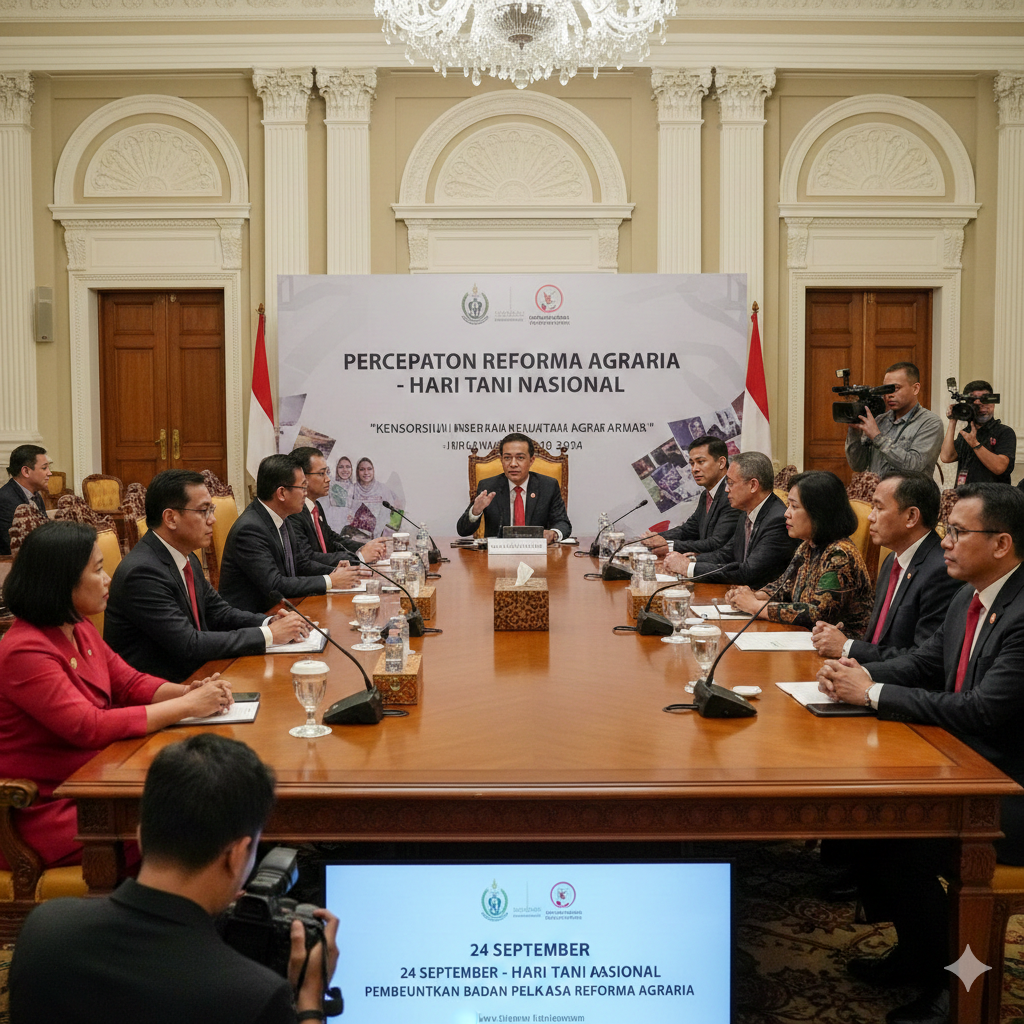 Momentum Hari Tani Nasional dimanfaatkan untuk mendorong percepatan reforma agraria. Dalam audiensi di Gedung DPR RI, DPR.