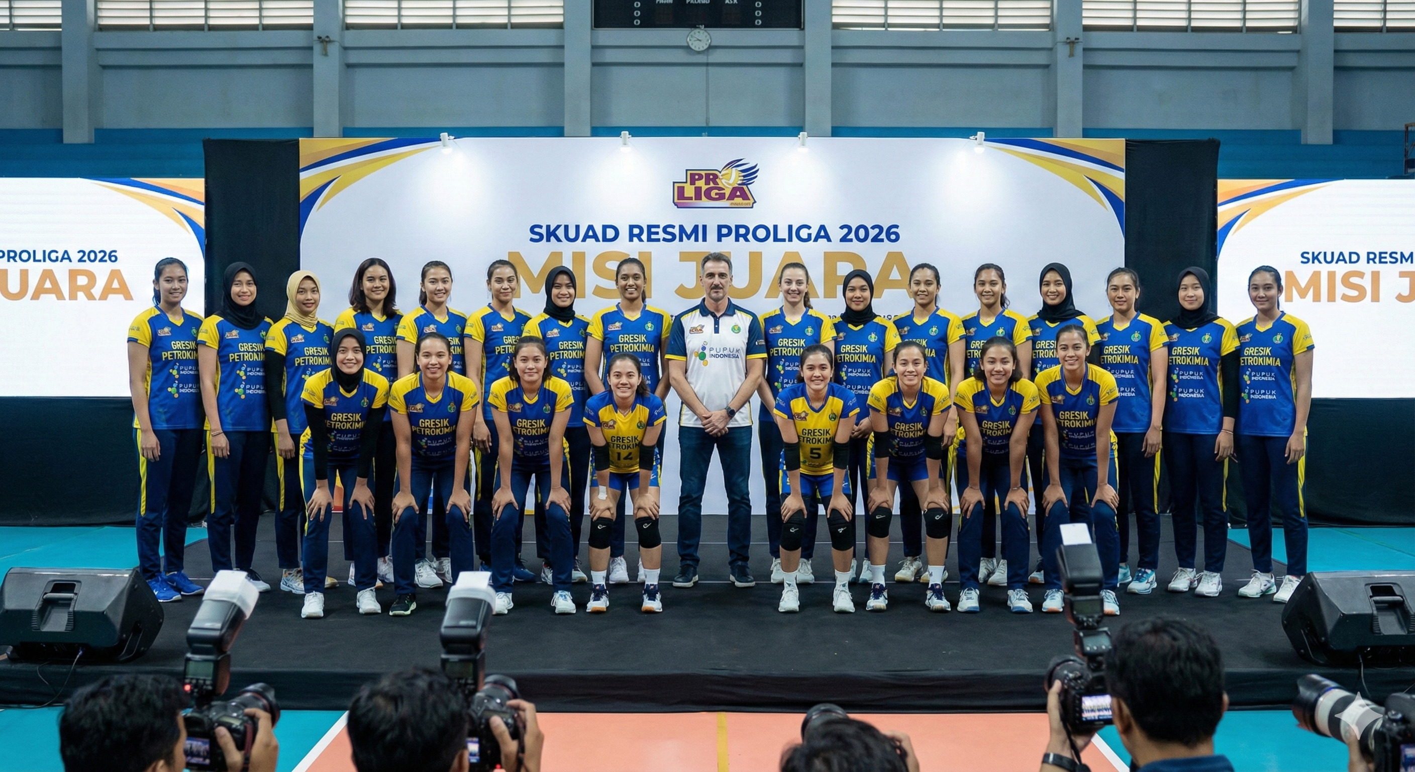 Intip daftar lengkap Skuad Gresik Petrokimia Proliga 2026. Wajah baru, pelatih dunia Alessandro Lodi, dan misi tuntaskan puasa gelar juara.