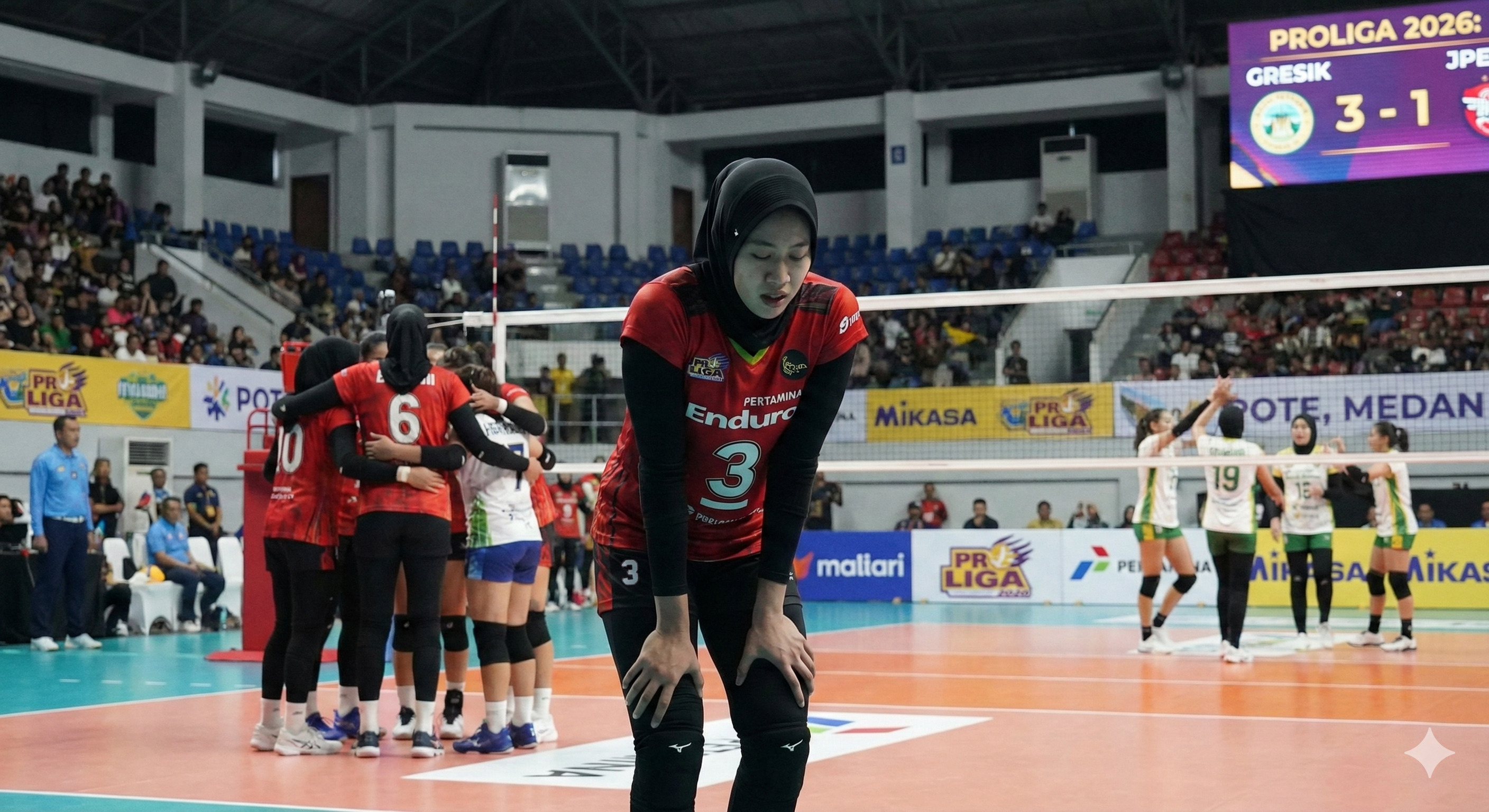 Kejutan Hasil Proliga 2026: Megawati Hangestri cs tumbang 1-3 dari Gresik Petrokimia. Receive buruk jadi biang kerok kekalahan Jakarta