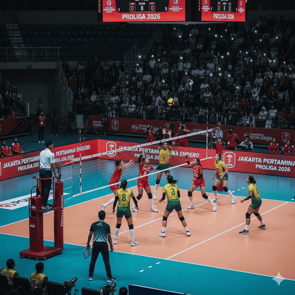 Update berita Pertamina Enduro: Megatron mengamuk, JPE kokoh di puncak klasemen Proliga 2026 putri. Simak ulasan kemenangan dramatisnya di sini!