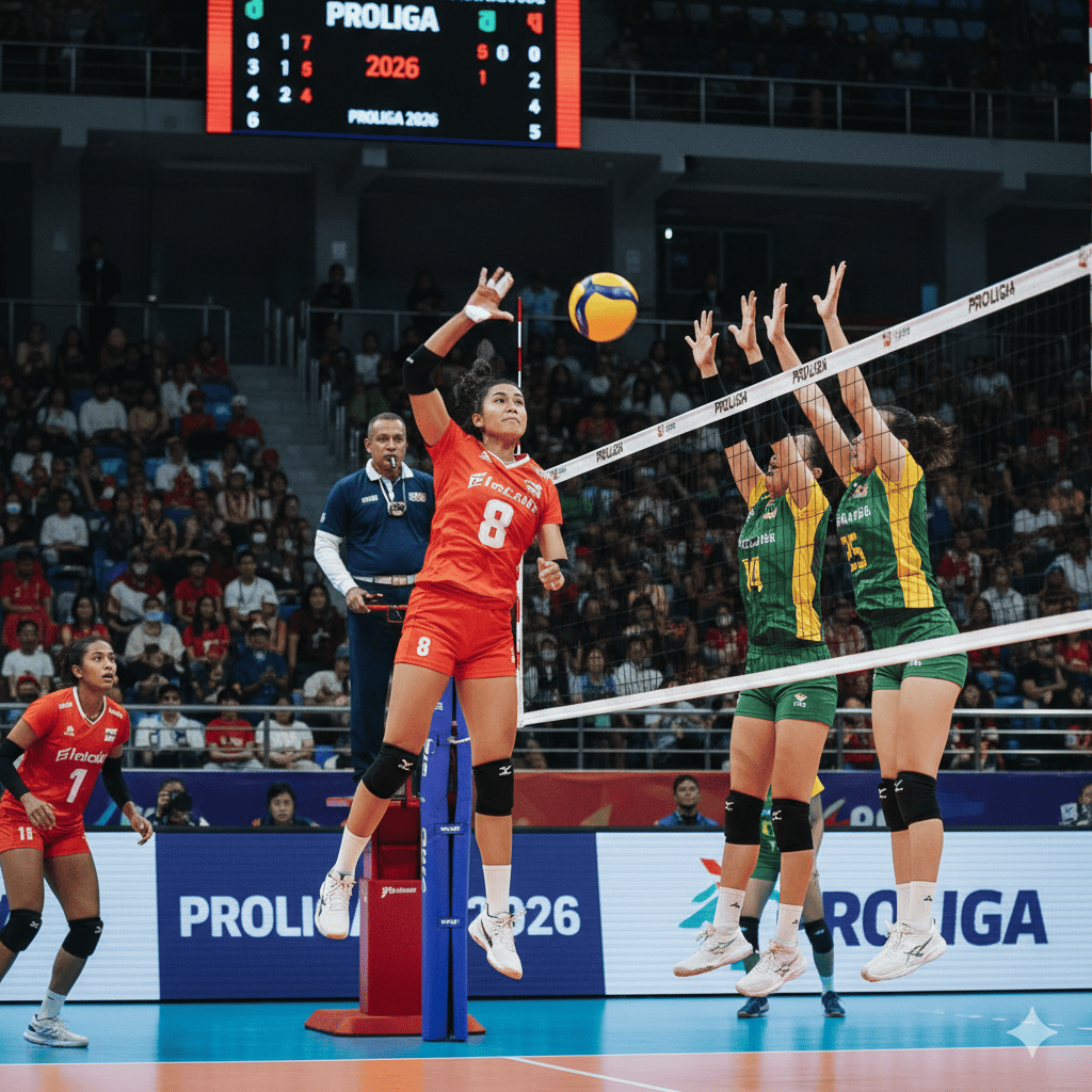 Update klasemen Proliga 2026 hari ini sektor putri. Jakarta Pertamina Enduro puncaki klasemen, Megawati kejar top skor. Klik selengkapnya!