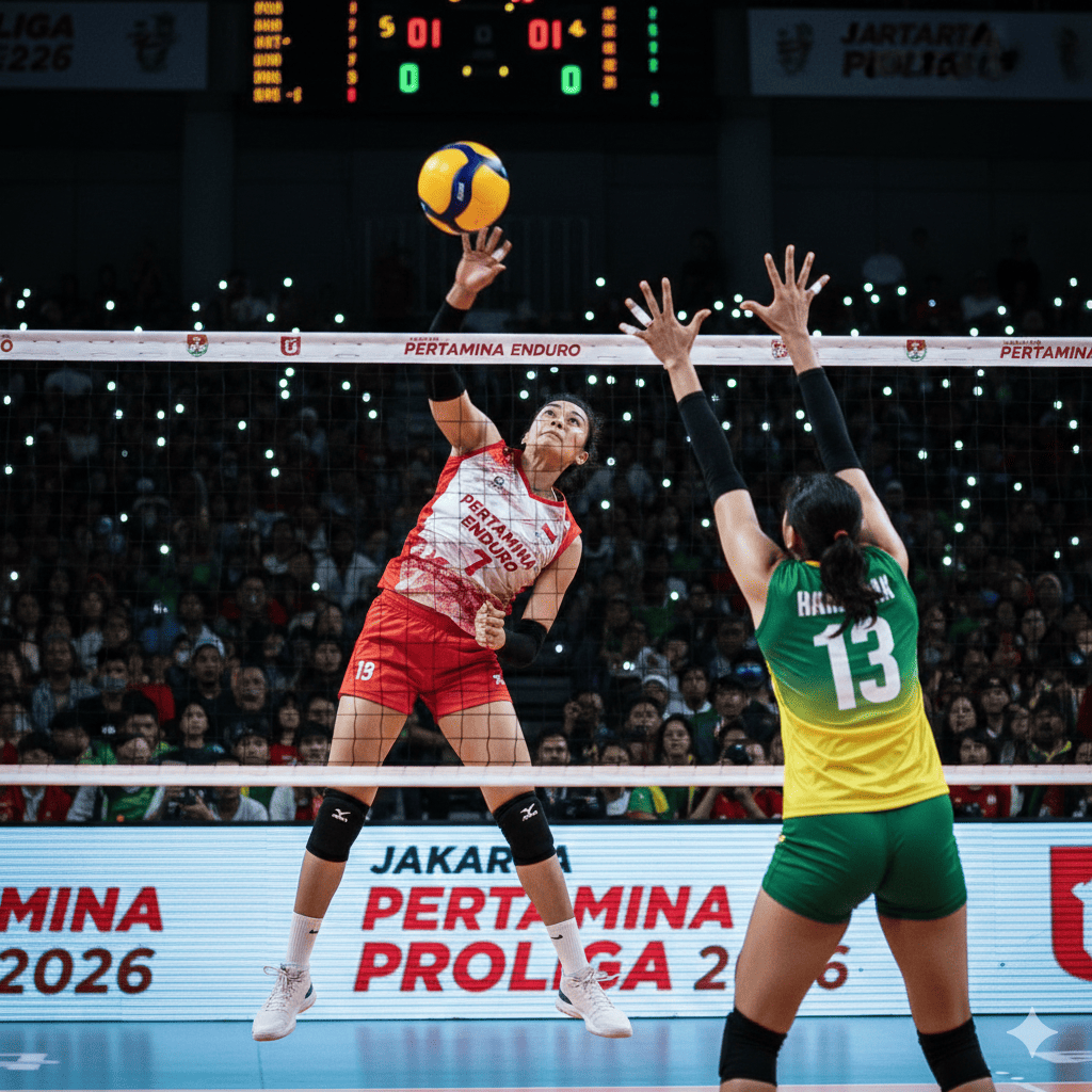 Update berita Pertamina Enduro hari ini: Prediksi line-up JPE vs Gresik Petrokimia & update top skor terbaru Proliga 2026. Jangan sampai ketinggalan!