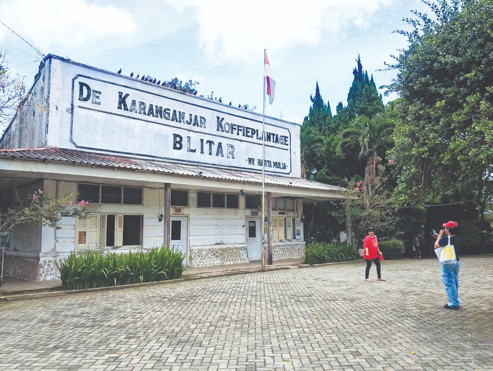 RAMAI: Wisata Sejarah dan edukasi di De Karanganjar Koffieplantage jadi pilihan wisatawan saat libur Tahun Baru Imlek 2577.