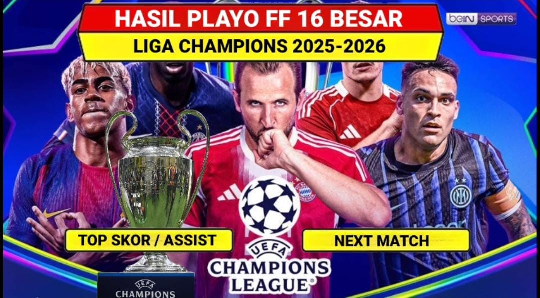 Hasil Liga Champions 2026 tadi malam menampilkan kemenangan PSG, Galatasaray, Real Madrid, serta Mbappe memimpin top skor sementara.