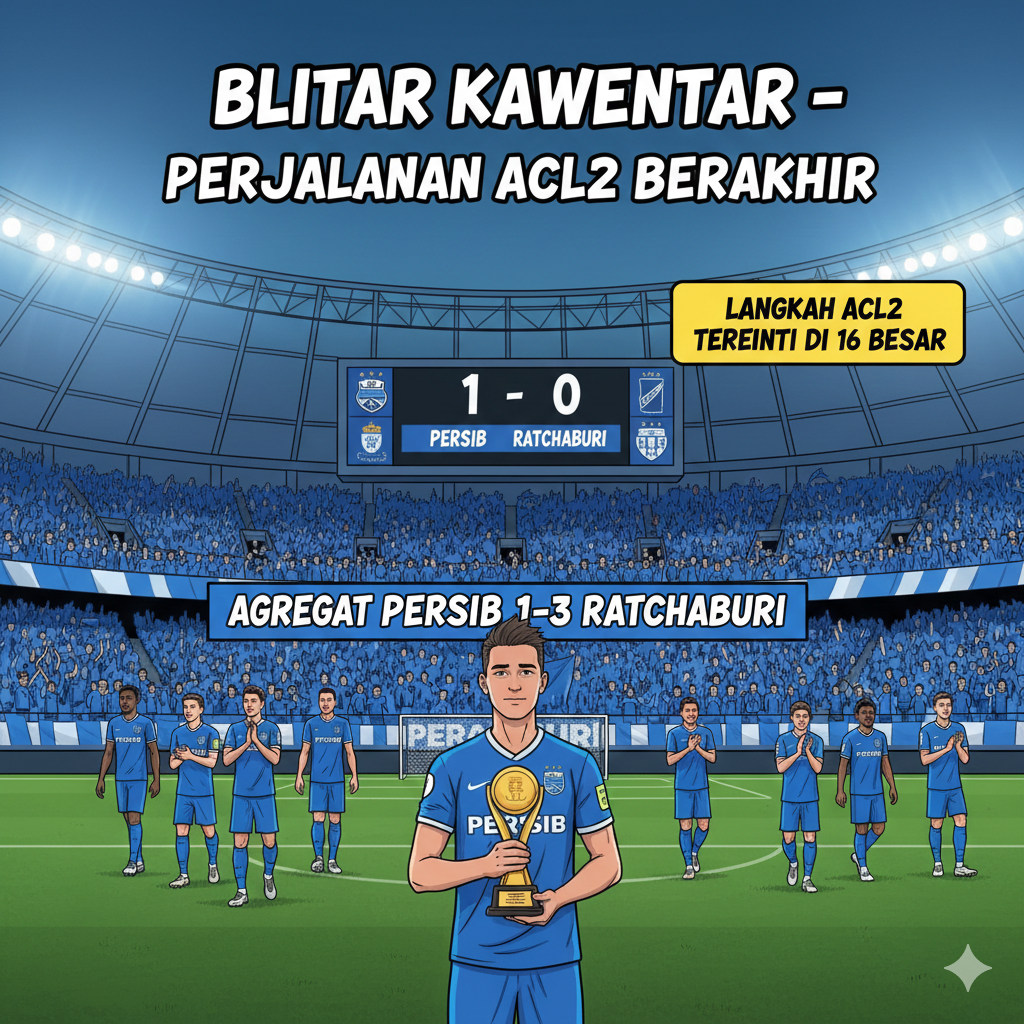 Hasil Persib vs Ratchaburi FC di ACL2: Maung Bandung menang di GBLA namun gagal lolos ke 8 besar. Andrew Jung jadi pemain terbaik.