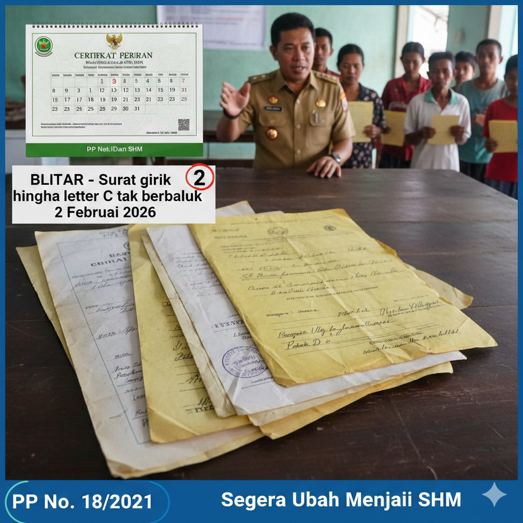 Surat girik hingga letter C tak berlaku 2 Februari 2026.