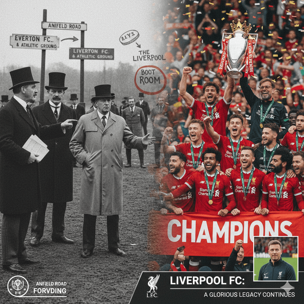 Simak sejarah Liverpool FC dari konflik internal Everton hingga menjadi raksasa Eropa. Perjalanan epik The Reds yang wajib diketahui Liverpudlian!