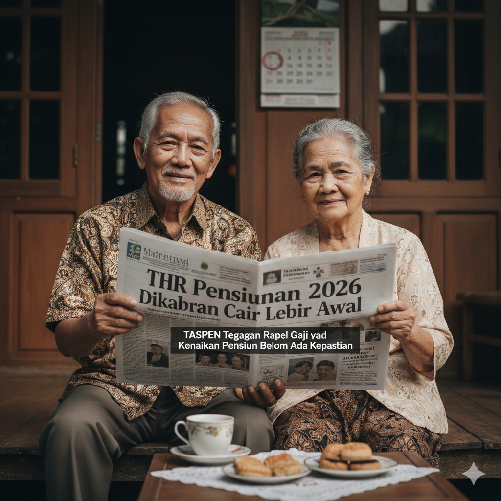 THR Pensiunan 2026 Dikabarkan Cair Lebih Awal, Tapi TASPEN Tegaskan Rapel Gaji dan Kenaikan Pensiun Belum Ada Kepastian