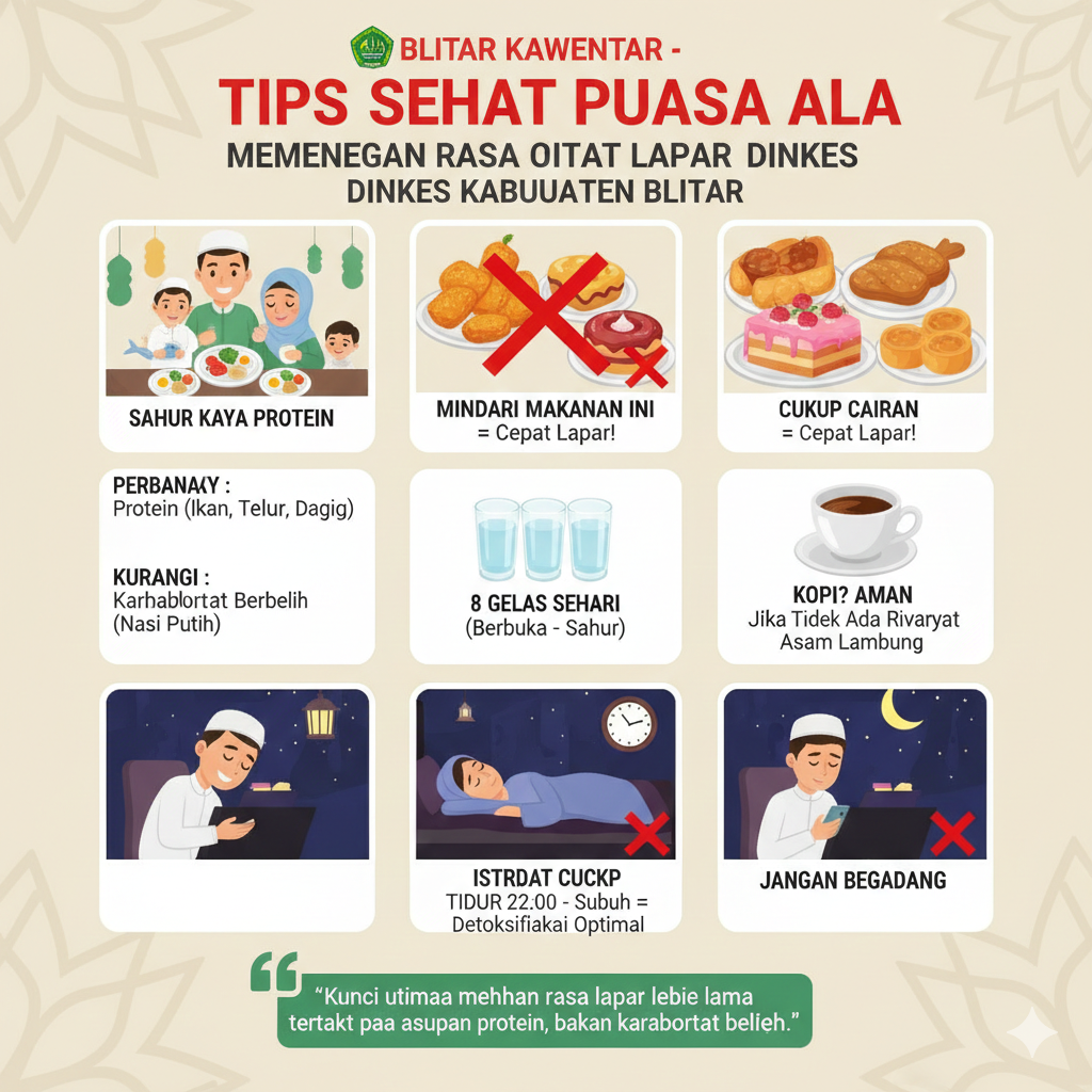 &lrm;Tips Cegah Cepat Lapar saat Puasa