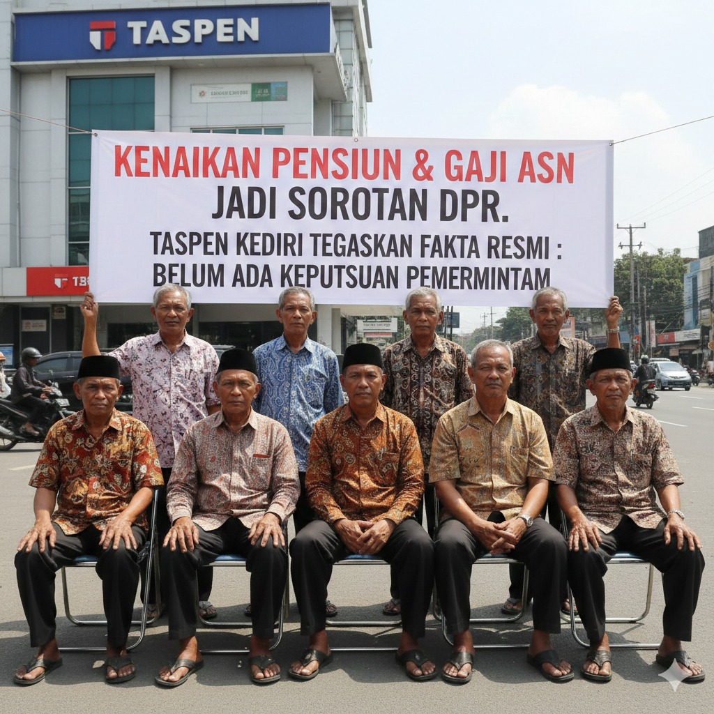 Kenaikan Pensiun dan Gaji ASN Jadi Sorotan DPR, TASPEN Kediri Tegaskan Fakta Resmi: Belum Ada Keputusan Pemerintah