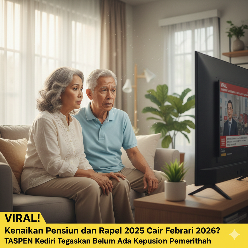 Viral Kenaikan Pensiun dan Rapel 2025 Cair 20 Februari? TASPEN Kediri Tegaskan Belum Ada Keputusan Pemerintah