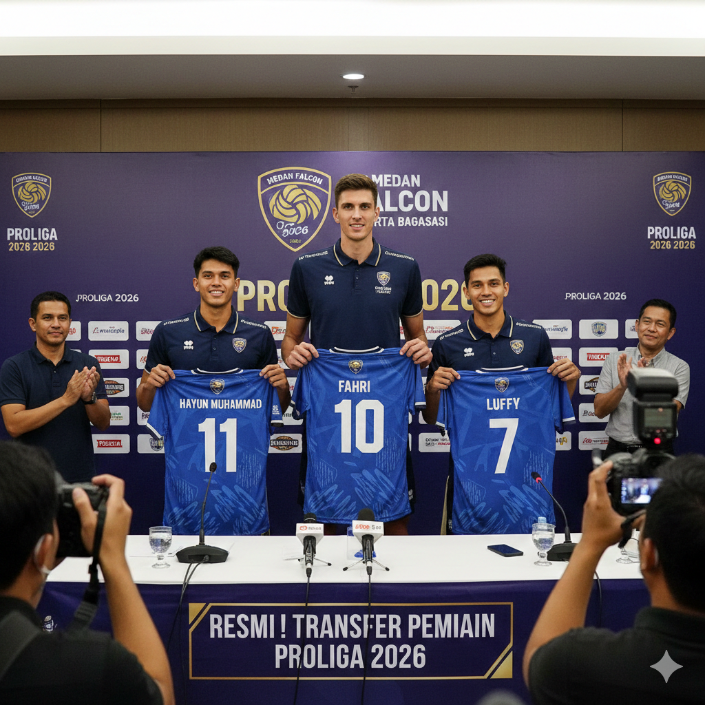 Update transfer pemain Proliga 2026: Fahri Septian gabung Medan Falcon, Rivan Nurmulki resmi ke liga Thailand. Cek daftar pemain lengkapnya!