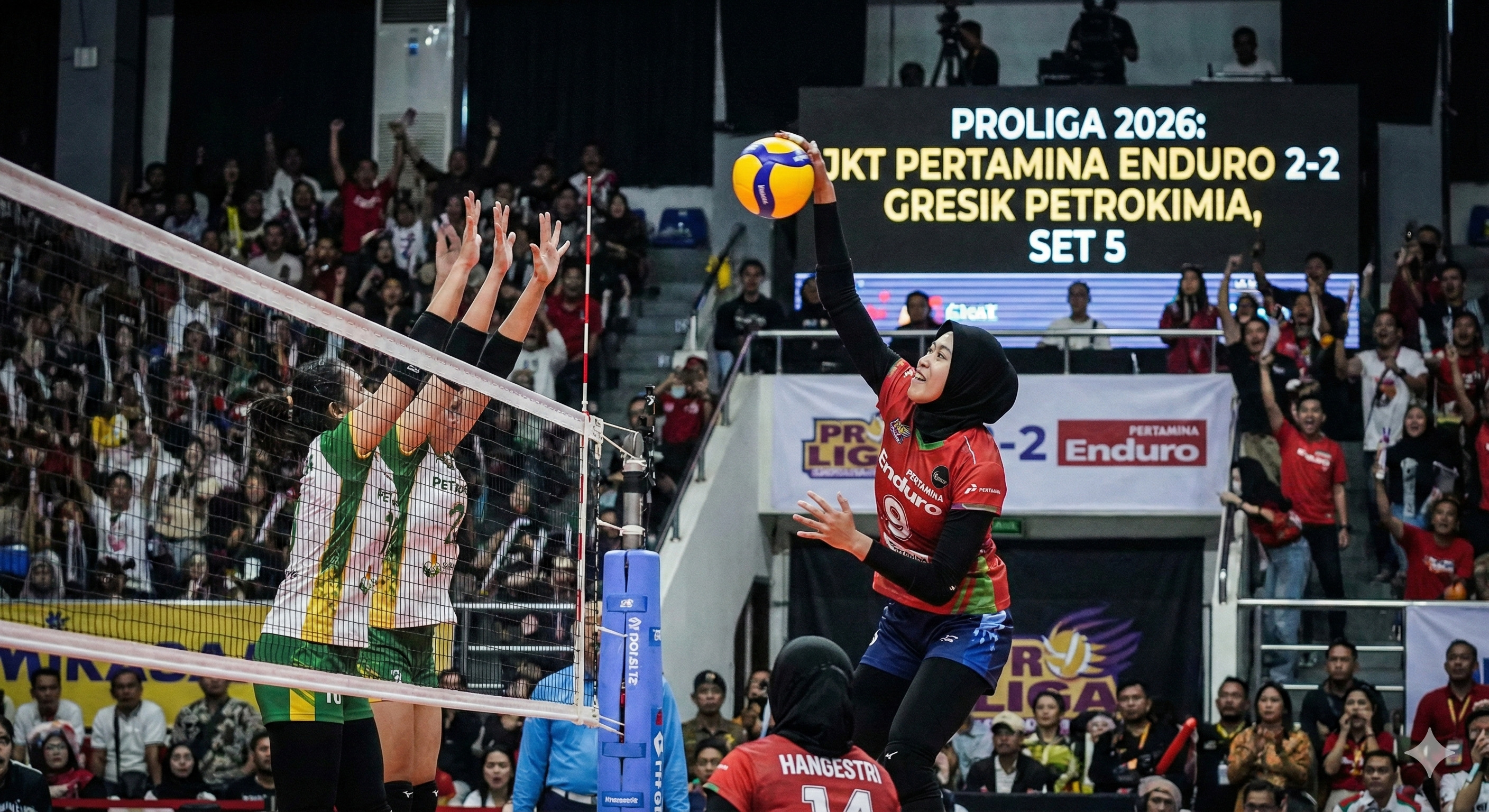 Simak Jadwal Proliga 2026 terbaru: Jakarta Pertamina Enduro vs Gresik Petrokimia. Duel perebutan puncak klasemen.