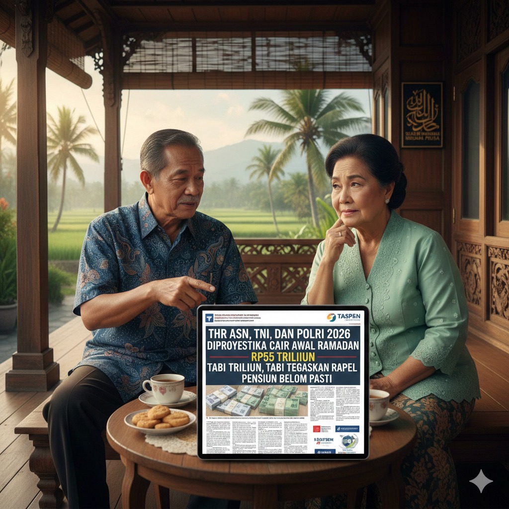 THR ASN, TNI, dan Polri 2026 Diproyeksikan Cair Awal Ramadan Rp55 Triliun, Tapi TASPEN Tegaskan Rapel Pensiun Belum Pasti