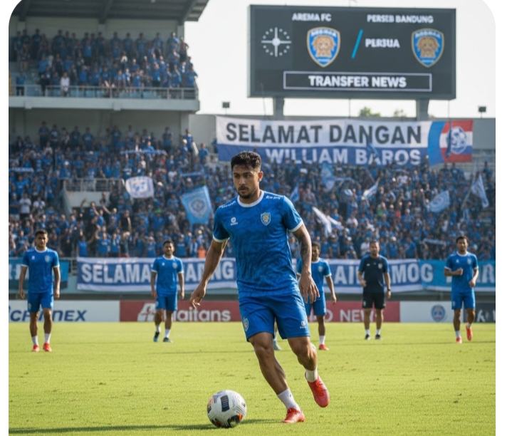 Transfer Liga 1 Memanas! Arema FC Resmi Amankan William Baros dari Persib Bandung, Lini Depan Singo Edan Siap Menggila