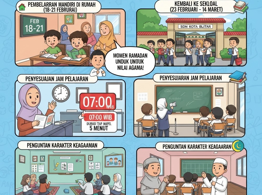 Belajar di Rumah Tambah Seminggu Skema Belajar Khusus di Ramadan Sesuai SE Bersama 3 Menteri