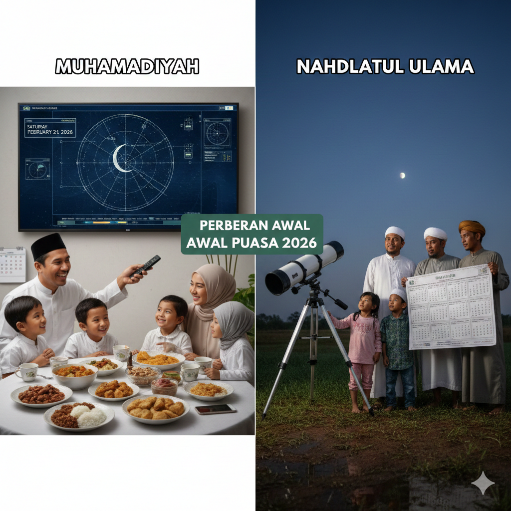 Perbedaan Awal Puasa 2026