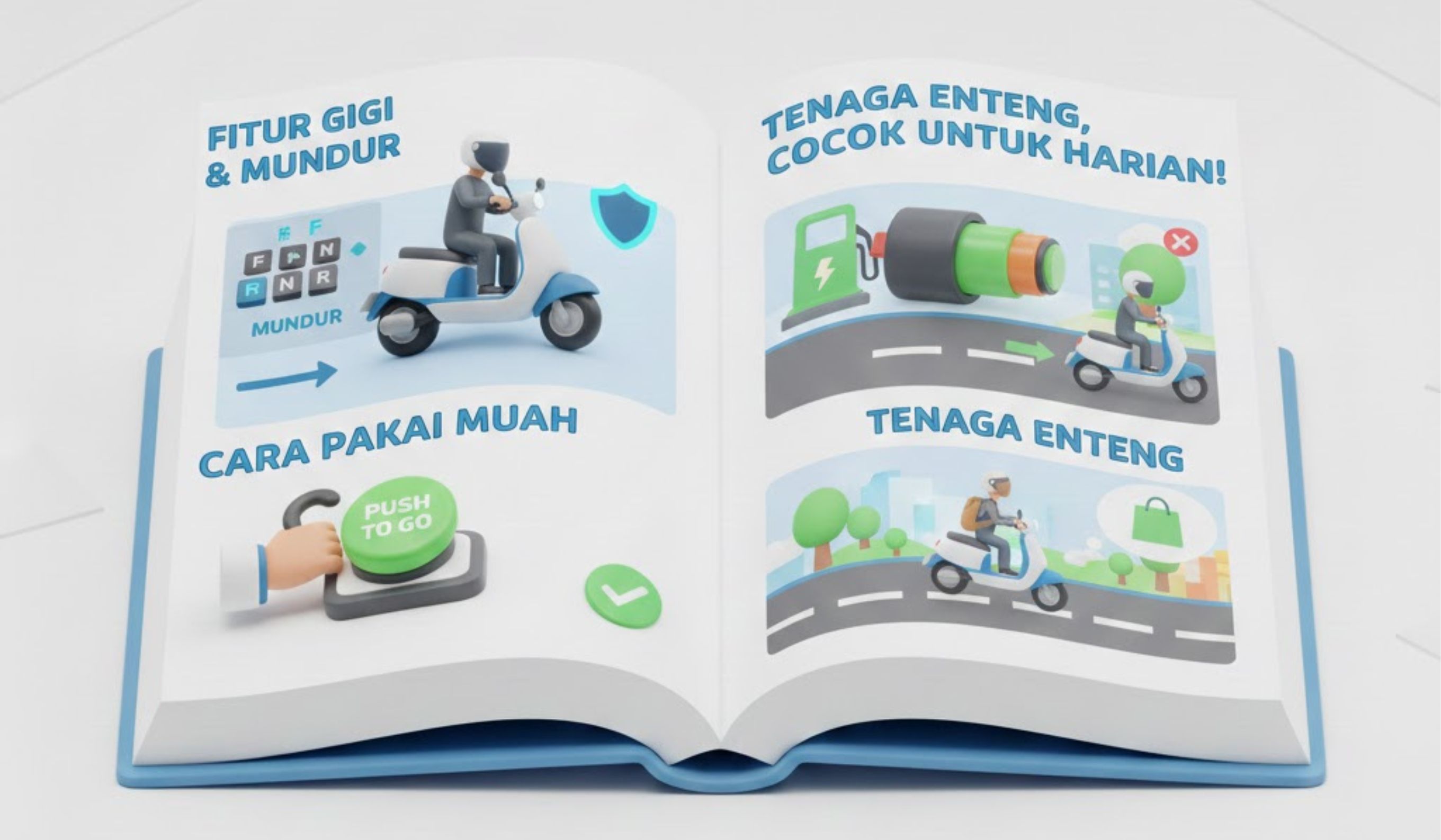 Review motor listrik dengan fitur gigi dan mundur. Cara pakai mudah, tenaga enteng, cocok untuk harian!