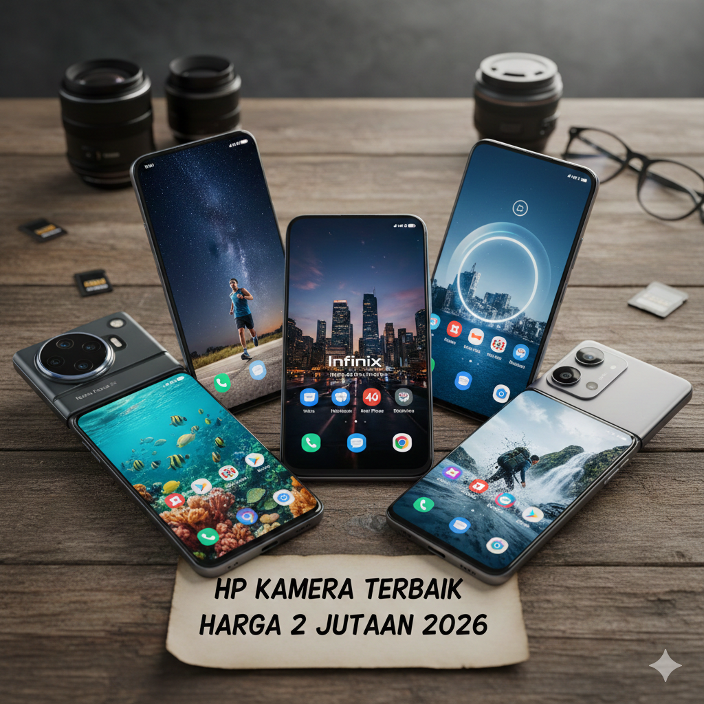 Cari HP kamera terbaik harga 2 jutaan? Cek rekomendasi sensor 108 MP, fitur OIS, hingga kemampuan foto bawah air dari Infinix, Redmi, dan Vivo!