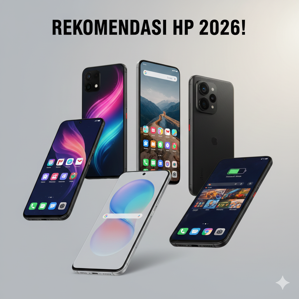 Cari HP murah spek gahar? Ini 7 rekomendasi HP 1 jutaan 2026 dengan kamera 50MP dan baterai jumbo. Simak ulasan lengkapnya untuk pilihan cerdas Anda!
