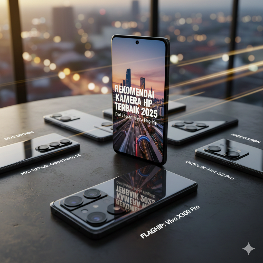 Cek rekomendasi kamera HP terbaik 2025! Dari harga 1 jutaan hingga flagship, temukan HP dengan sensor terbaik untuk konten Anda di sini.