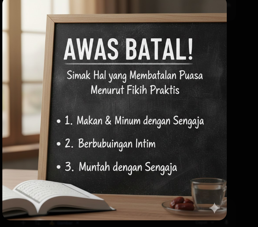 Hal yang Membatalkan Puasa