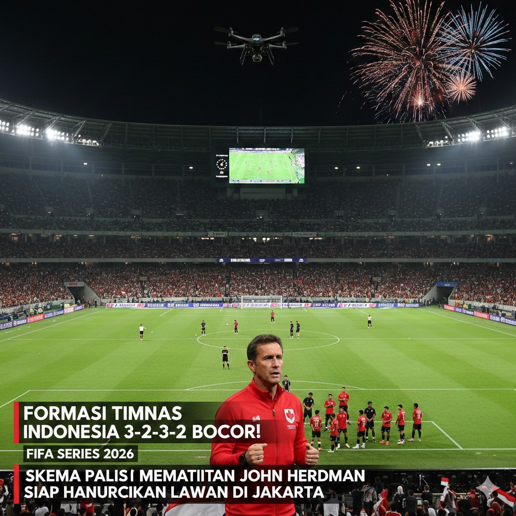 Formasi Timnas Indonesia 3-2-3-2 di FIFA Series 2026 Bocor! Skema Paling Mematikan John Herdman Siap Hancurkan Lawan di Jakarta