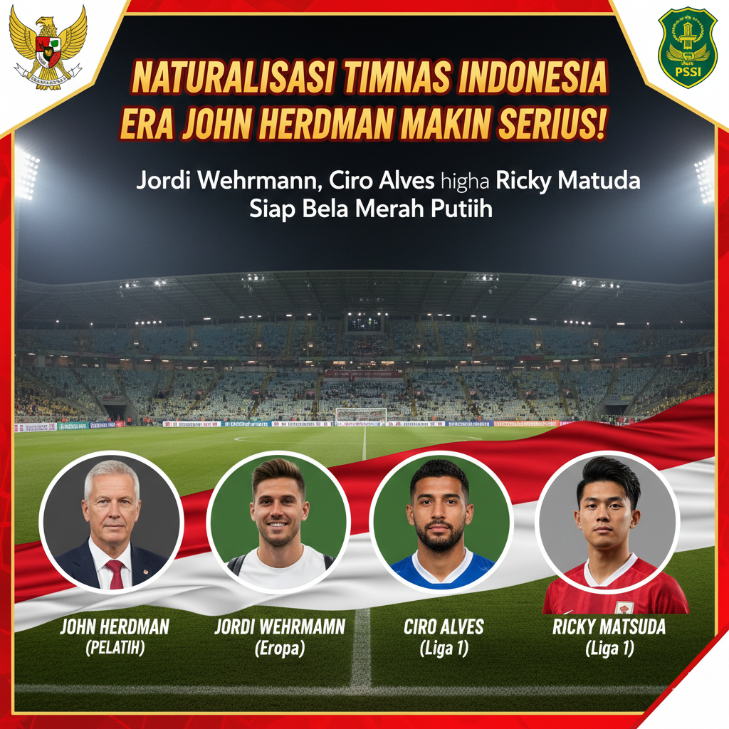 Naturalisasi Timnas Indonesia Era John Herdman Makin Serius! Jordi Wehrmann, Ciro Alves hingga Ricky Matsuda Siap Bela Merah Putih