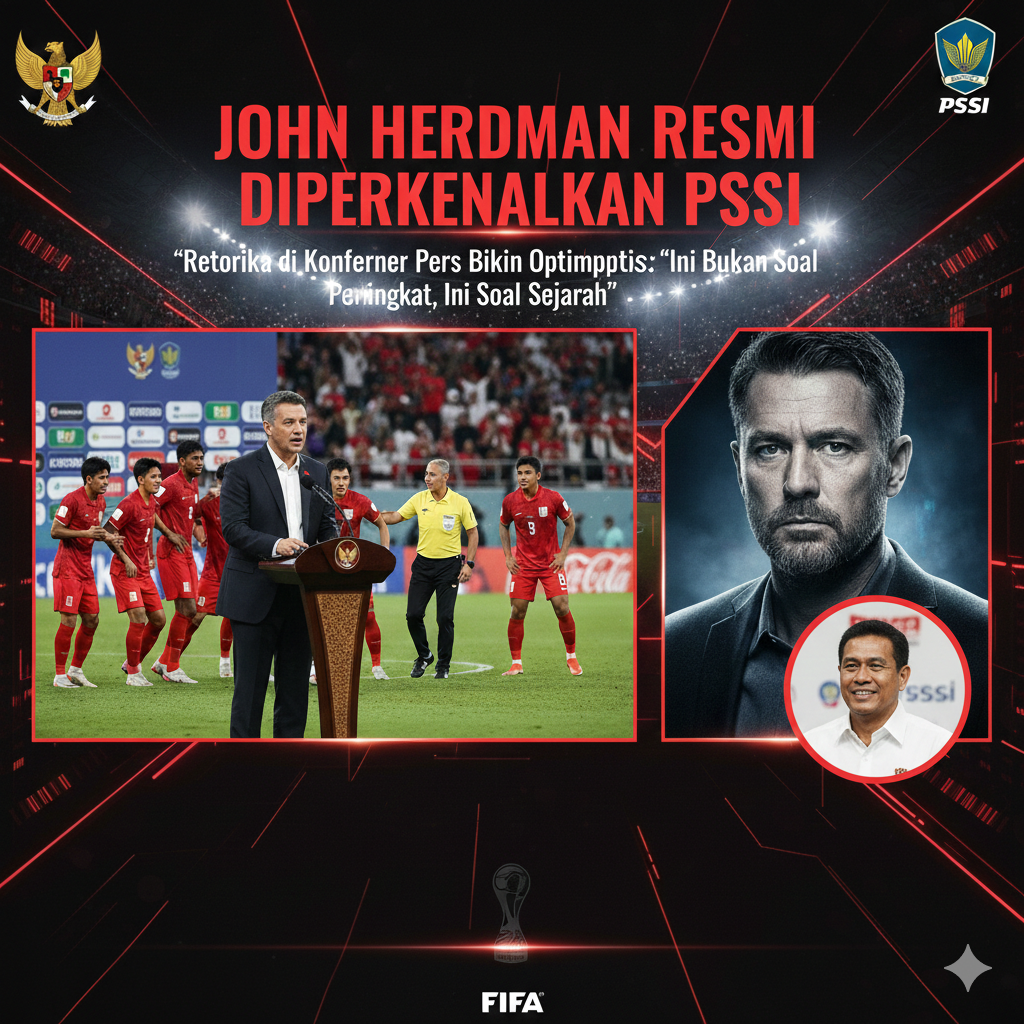 John Hartman Resmi Diperkenalkan PSSI, Retorika di Konferensi Pers Bikin Optimistis: &ldquo;Ini Bukan Soal Peringkat, Ini Soal Sejarah&rdquo;