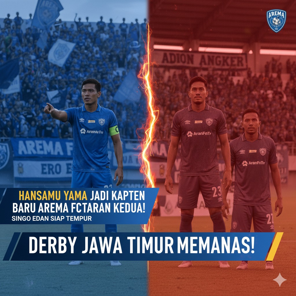 Hansamu Yama Jadi Kapten Baru Arema FC di Putaran Kedua BRI Super League, Singo Edan Siap Tempur di Derby Jawa Timur