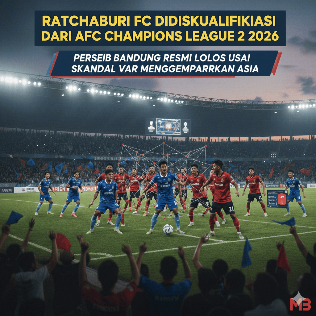 Ratchaburi FC Didiskualifikasi dari AFC Champions League 2 2026, Persib Bandung Resmi Lolos Usai Skandal VAR Menggemparkan Asia
